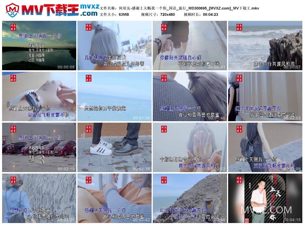 何培友-感谢上天赐我一个你_国语_流行_MD300695